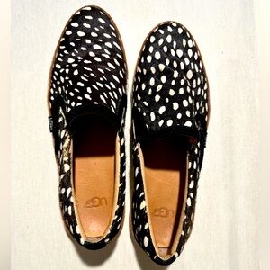 UGG calf hair slip on shoes